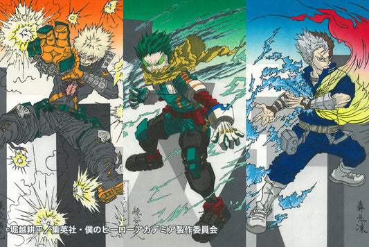 Production of Ukiyo-e Woodblock Prints Based on the Anime “My Hero Academia”